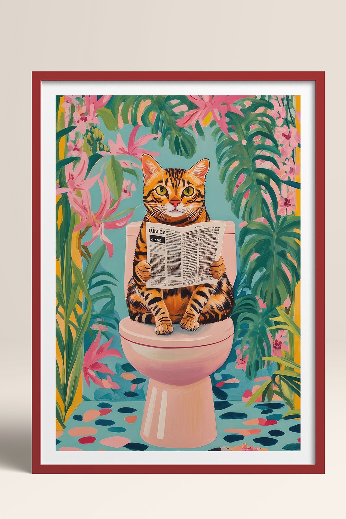 HOMEPACK Ahşap Çerçeveli Tablo Çerçeveli Poster Sanatsal Modern Duvar Dekoru TK-1045