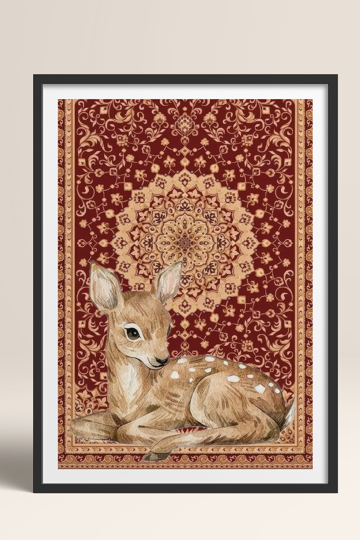 HOMEPACK Ahşap Çerçeveli Tablo Çerçeveli Poster Sanatsal Modern Duvar Dekoru TK-1047