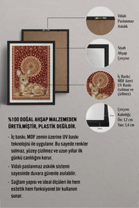 HOMEPACK Ahşap Çerçeveli Tablo Çerçeveli Poster Sanatsal Modern Duvar Dekoru TK-1047