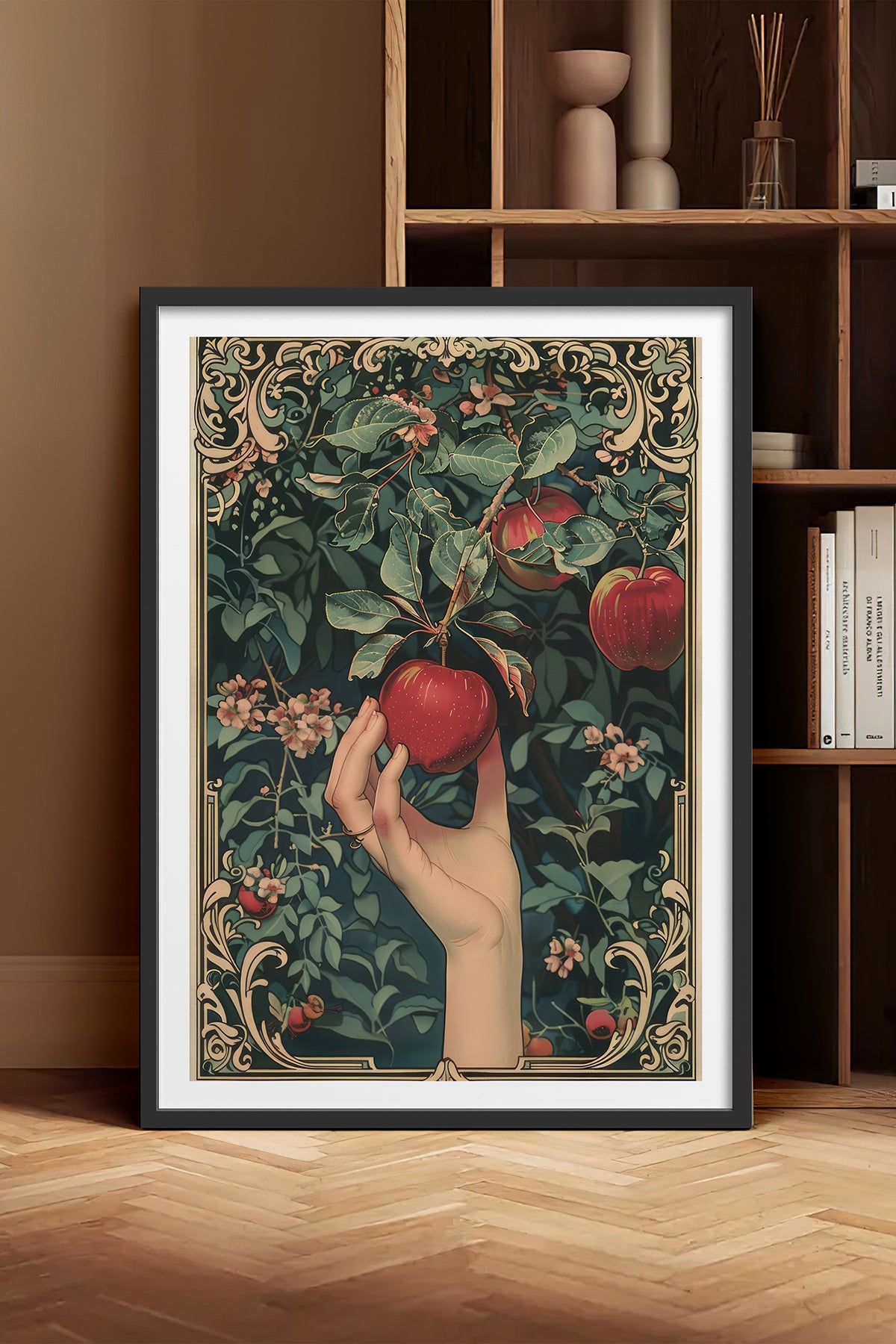 HOMEPACK Ahşap Çerçeveli Tablo Çerçeveli Poster Sanatsal Modern Duvar Dekoru TK-1048