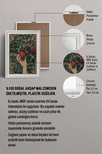 HOMEPACK Ahşap Çerçeveli Tablo Çerçeveli Poster Sanatsal Modern Duvar Dekoru TK-1048