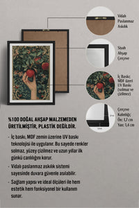 HOMEPACK Ahşap Çerçeveli Tablo Çerçeveli Poster Sanatsal Modern Duvar Dekoru TK-1048