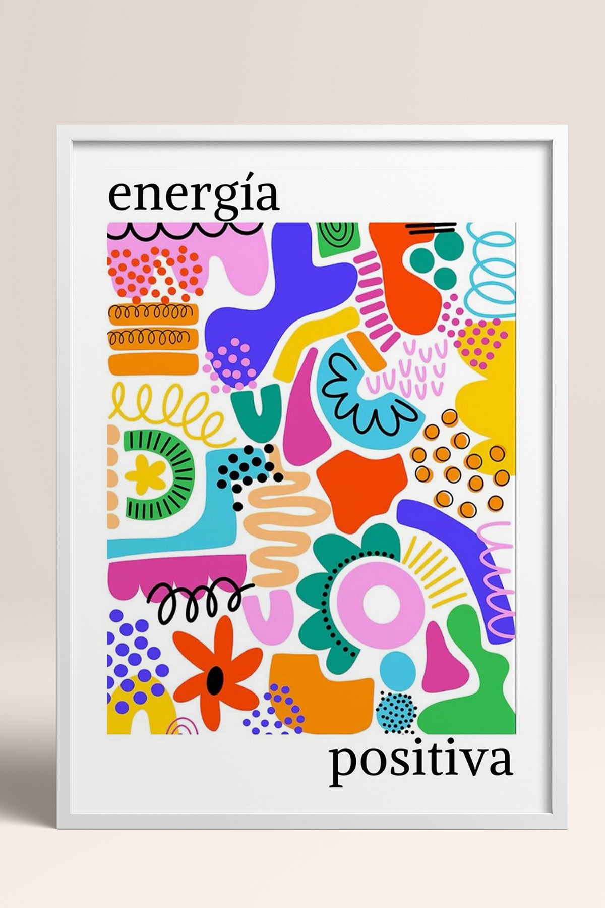 HOMEPACK Ahşap Çerçeveli Tablo Çerçeveli Poster Sanatsal Modern Duvar Dekoru TK-1049