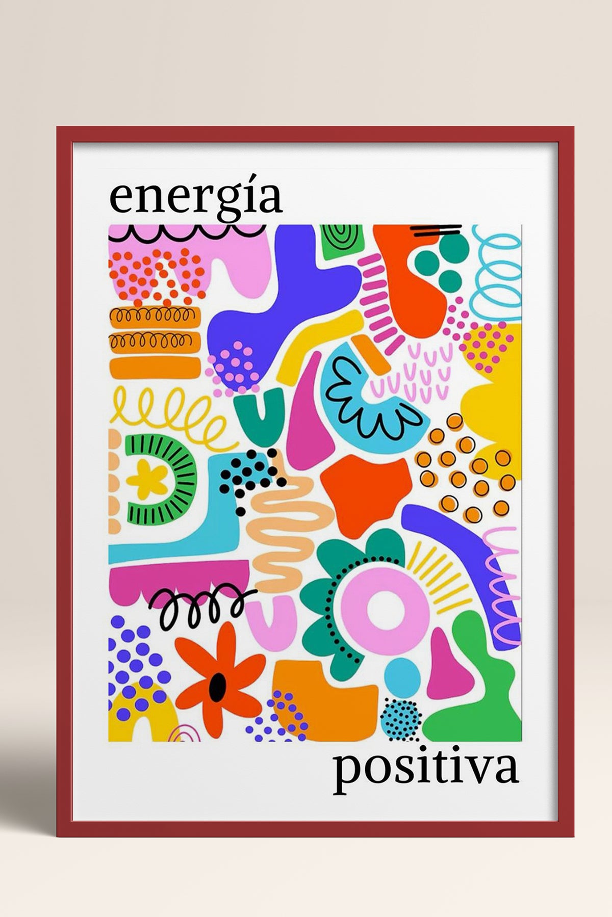 HOMEPACK Ahşap Çerçeveli Tablo Çerçeveli Poster Sanatsal Modern Duvar Dekoru TK-1049