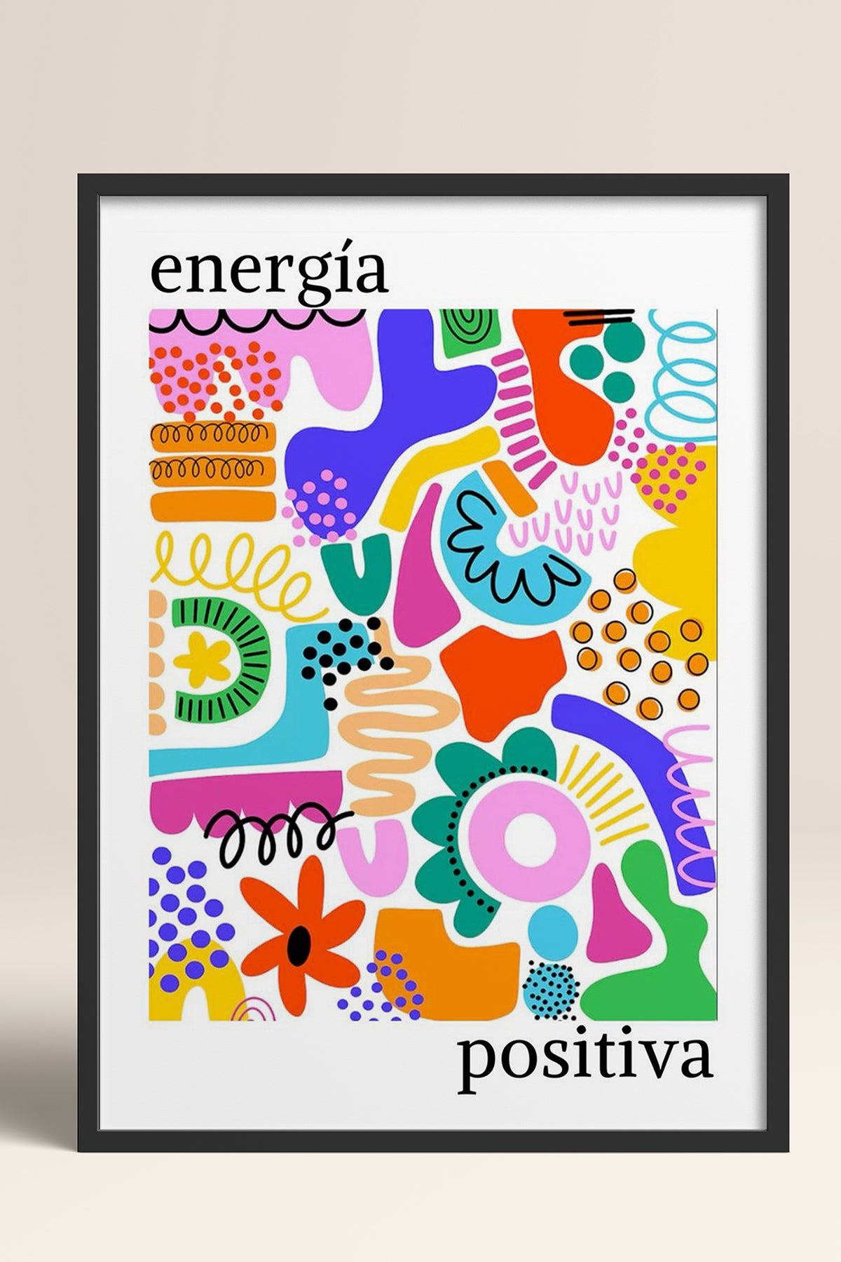 HOMEPACK Ahşap Çerçeveli Tablo Çerçeveli Poster Sanatsal Modern Duvar Dekoru TK-1049