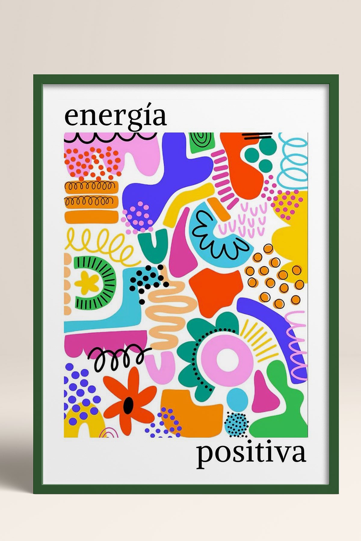HOMEPACK Ahşap Çerçeveli Tablo Çerçeveli Poster Sanatsal Modern Duvar Dekoru TK-1049