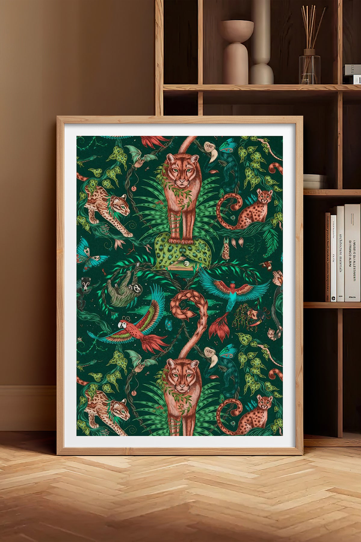 HOMEPACK Ahşap Çerçeveli Tablo Çerçeveli Poster Sanatsal Modern Duvar Dekoru TK-1050