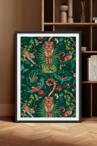 HOMEPACK Ahşap Çerçeveli Tablo Çerçeveli Poster Sanatsal Modern Duvar Dekoru TK-1050