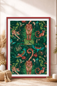 HOMEPACK Ahşap Çerçeveli Tablo Çerçeveli Poster Sanatsal Modern Duvar Dekoru TK-1050