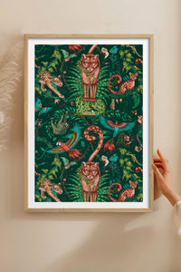 HOMEPACK Ahşap Çerçeveli Tablo Çerçeveli Poster Sanatsal Modern Duvar Dekoru TK-1050