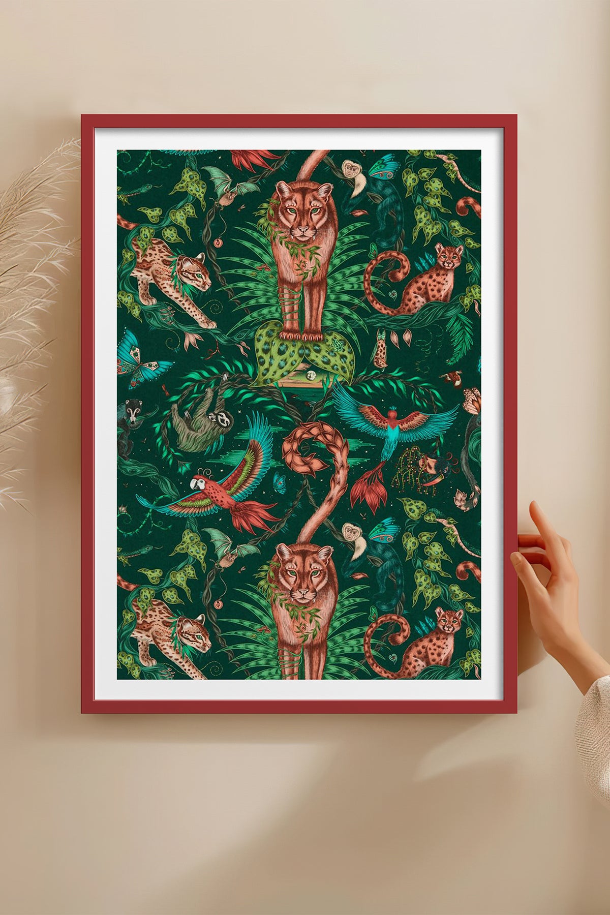 HOMEPACK Ahşap Çerçeveli Tablo Çerçeveli Poster Sanatsal Modern Duvar Dekoru TK-1050
