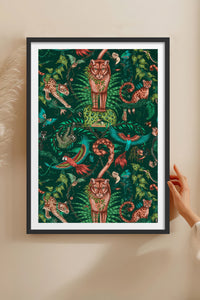 HOMEPACK Ahşap Çerçeveli Tablo Çerçeveli Poster Sanatsal Modern Duvar Dekoru TK-1050