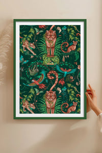 HOMEPACK Ahşap Çerçeveli Tablo Çerçeveli Poster Sanatsal Modern Duvar Dekoru TK-1050