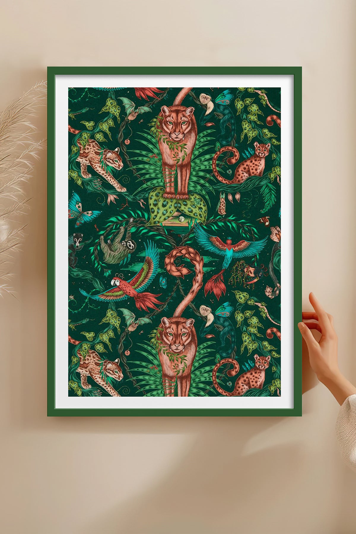 HOMEPACK Ahşap Çerçeveli Tablo Çerçeveli Poster Sanatsal Modern Duvar Dekoru TK-1050