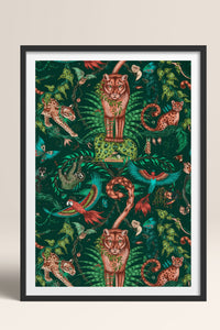 HOMEPACK Ahşap Çerçeveli Tablo Çerçeveli Poster Sanatsal Modern Duvar Dekoru TK-1050