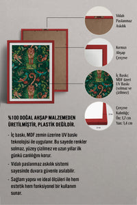 HOMEPACK Ahşap Çerçeveli Tablo Çerçeveli Poster Sanatsal Modern Duvar Dekoru TK-1050