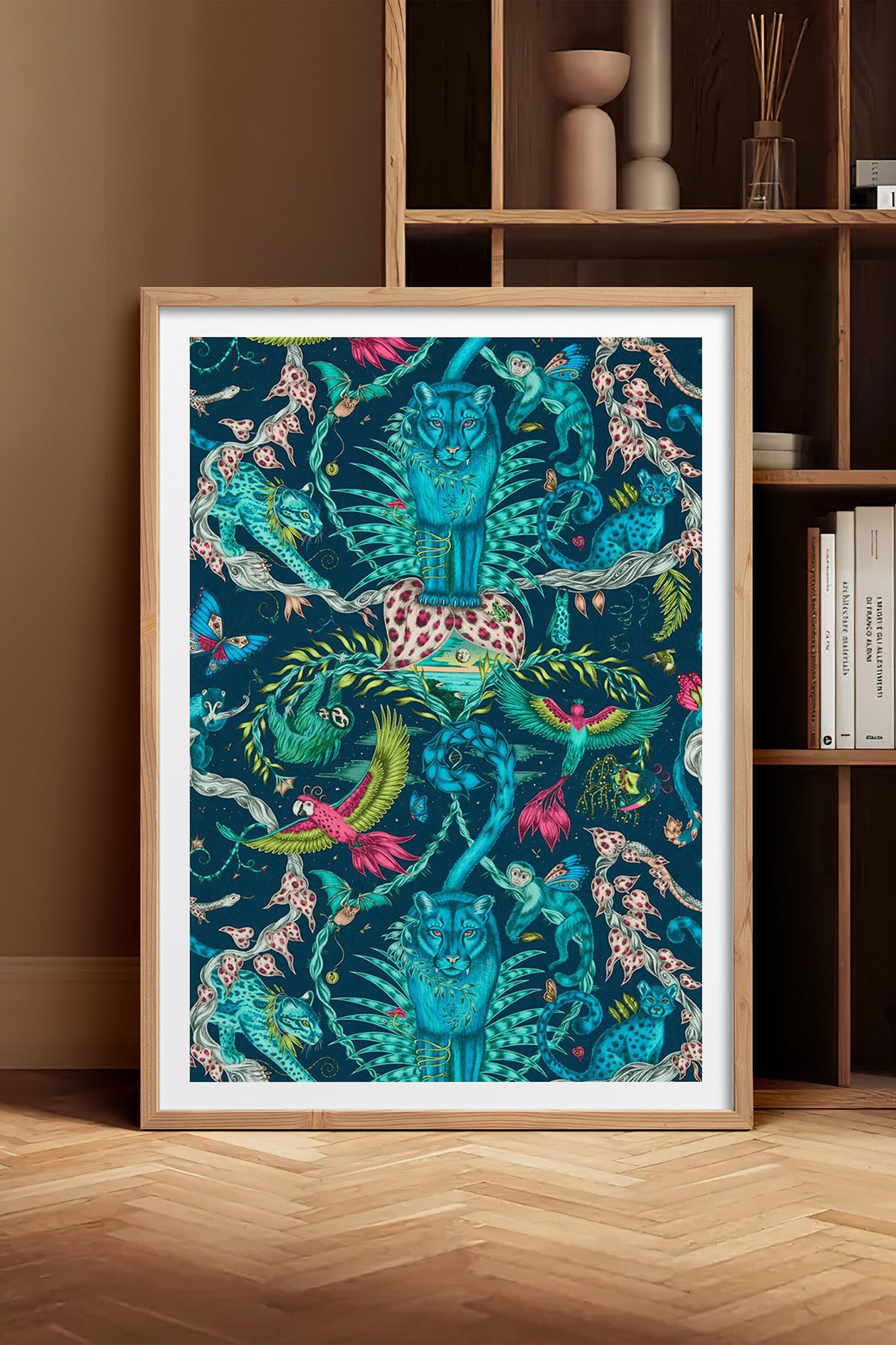 HOMEPACK Ahşap Çerçeveli Tablo Çerçeveli Poster Sanatsal Modern Duvar Dekoru TK-1051