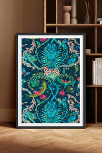 HOMEPACK Ahşap Çerçeveli Tablo Çerçeveli Poster Sanatsal Modern Duvar Dekoru TK-1051