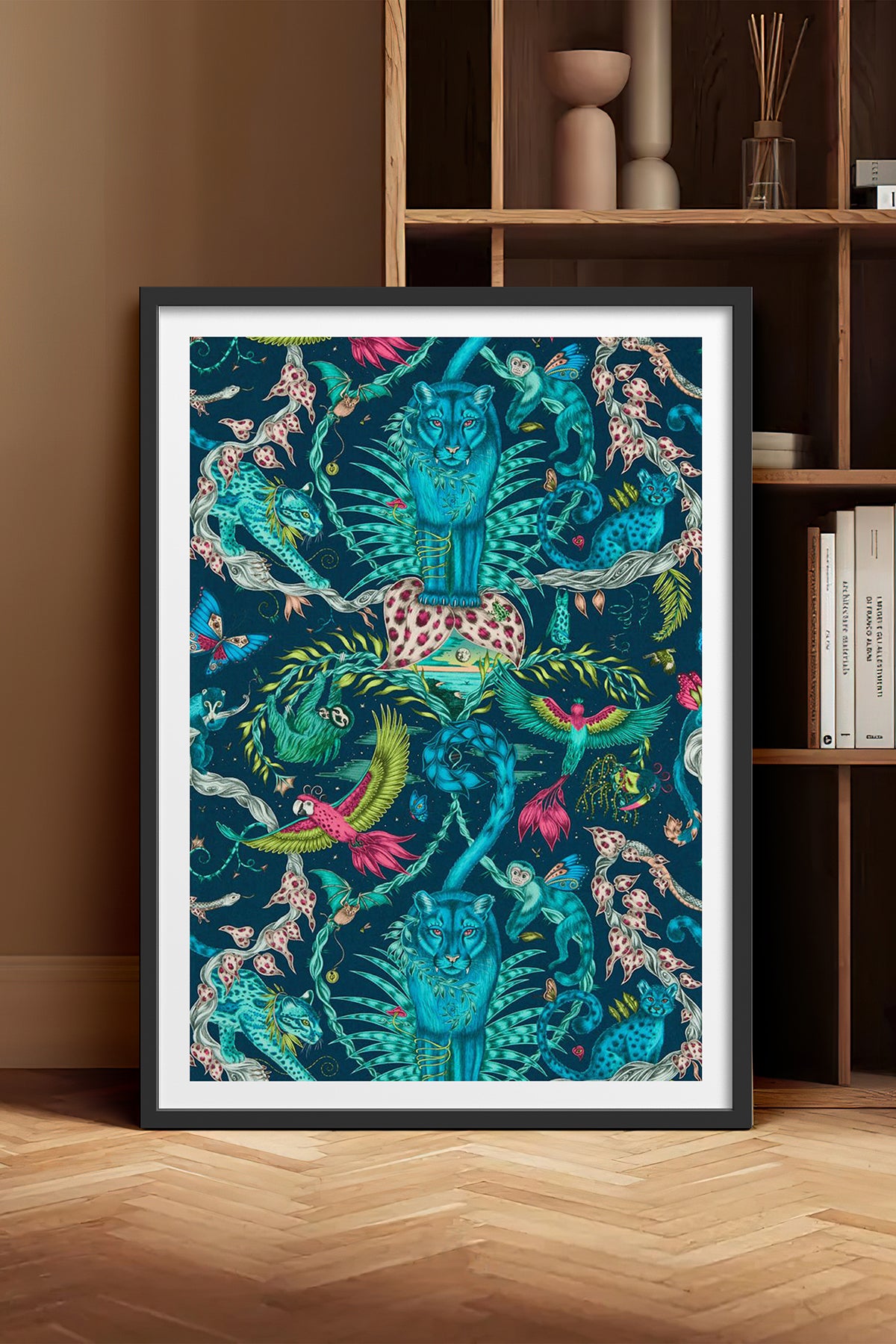 HOMEPACK Ahşap Çerçeveli Tablo Çerçeveli Poster Sanatsal Modern Duvar Dekoru TK-1051