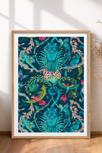 HOMEPACK Ahşap Çerçeveli Tablo Çerçeveli Poster Sanatsal Modern Duvar Dekoru TK-1051