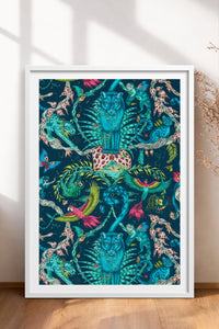 HOMEPACK Ahşap Çerçeveli Tablo Çerçeveli Poster Sanatsal Modern Duvar Dekoru TK-1051