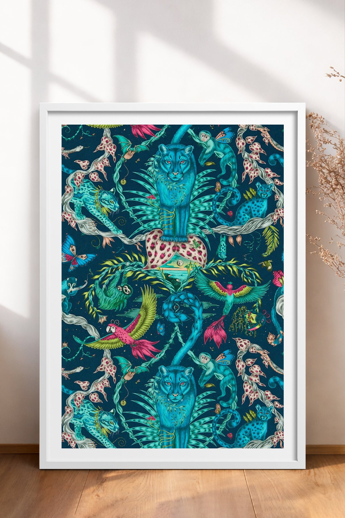 HOMEPACK Ahşap Çerçeveli Tablo Çerçeveli Poster Sanatsal Modern Duvar Dekoru TK-1051