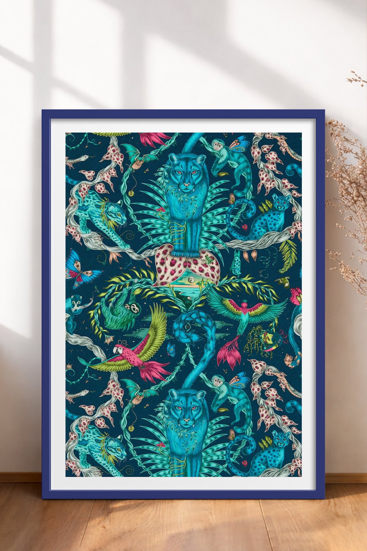 HOMEPACK Ahşap Çerçeveli Tablo Çerçeveli Poster Sanatsal Modern Duvar Dekoru TK-1051