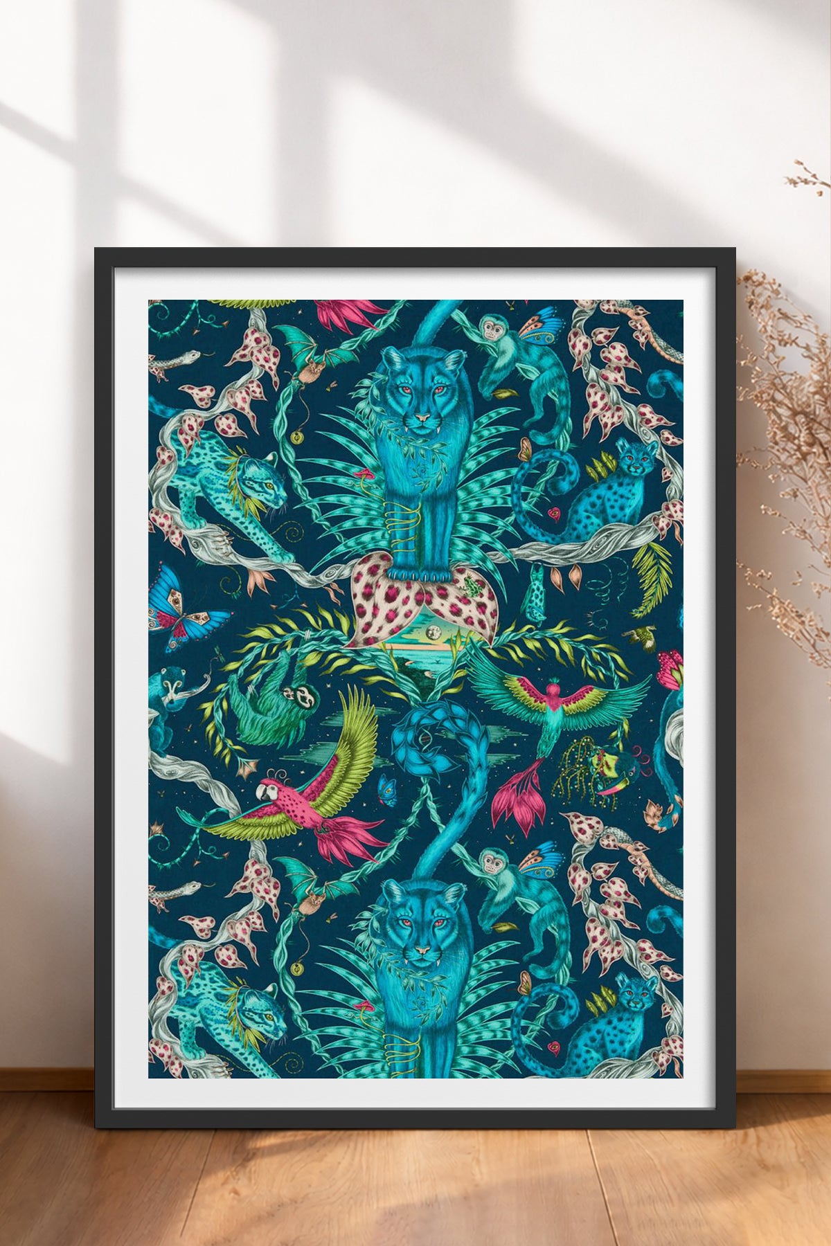 HOMEPACK Ahşap Çerçeveli Tablo Çerçeveli Poster Sanatsal Modern Duvar Dekoru TK-1051