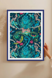 HOMEPACK Ahşap Çerçeveli Tablo Çerçeveli Poster Sanatsal Modern Duvar Dekoru TK-1051