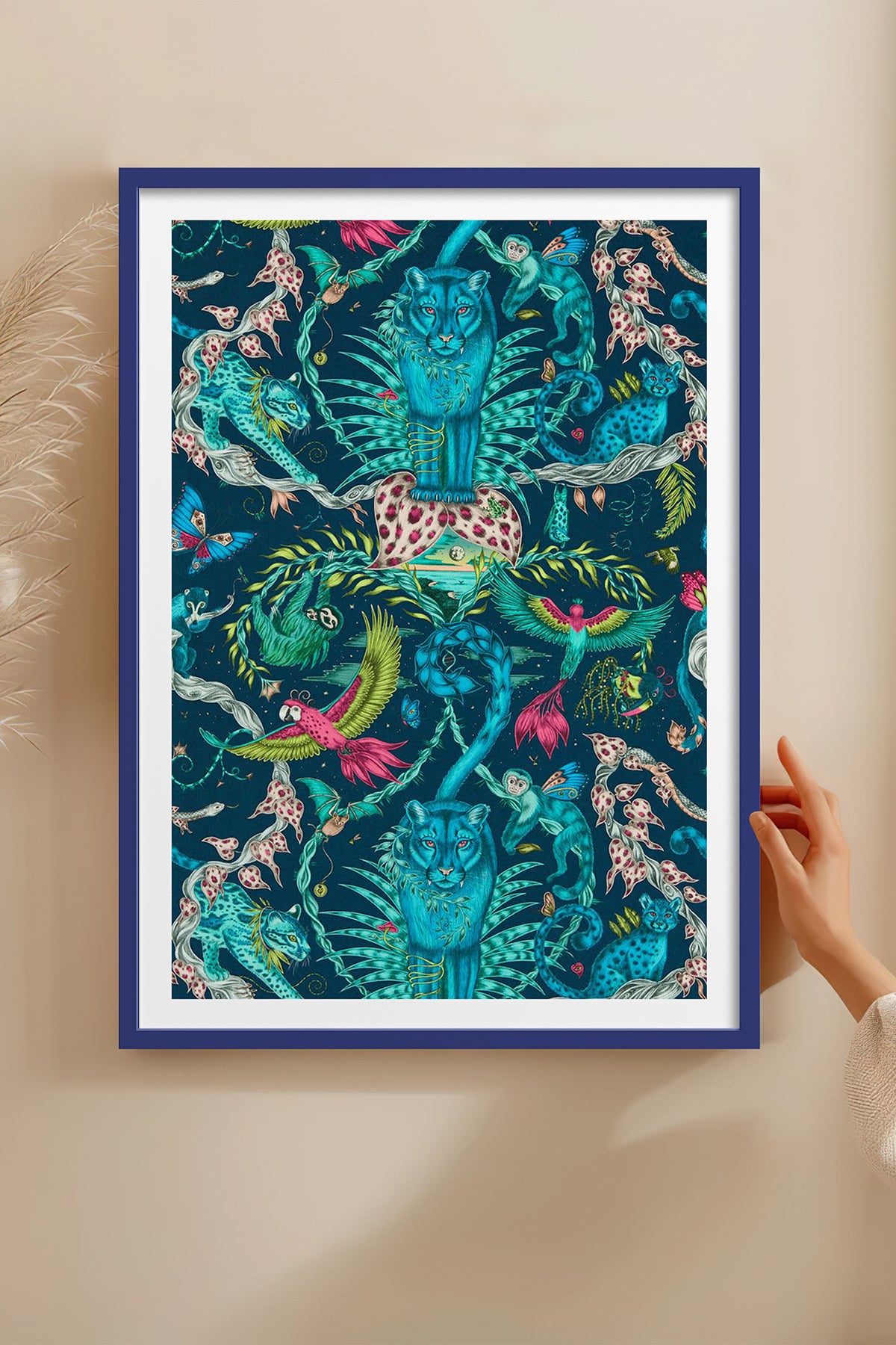 HOMEPACK Ahşap Çerçeveli Tablo Çerçeveli Poster Sanatsal Modern Duvar Dekoru TK-1051