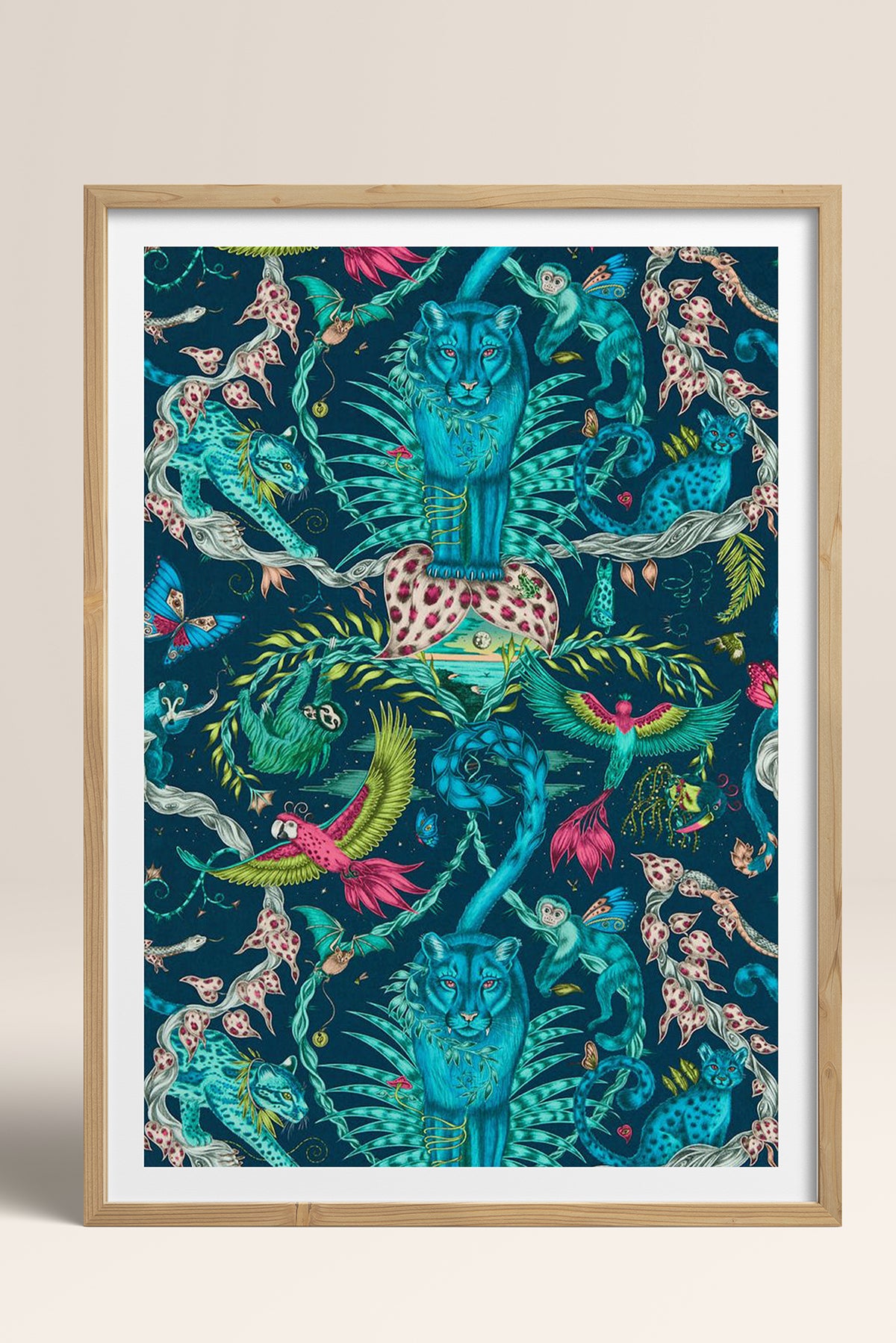 HOMEPACK Ahşap Çerçeveli Tablo Çerçeveli Poster Sanatsal Modern Duvar Dekoru TK-1051