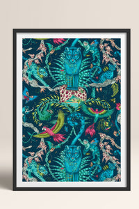 HOMEPACK Ahşap Çerçeveli Tablo Çerçeveli Poster Sanatsal Modern Duvar Dekoru TK-1051