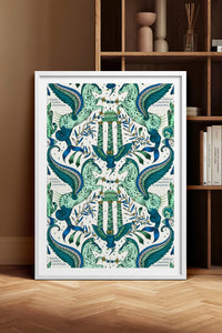 HOMEPACK Ahşap Çerçeveli Tablo Çerçeveli Poster Sanatsal Modern Duvar Dekoru TK-1052