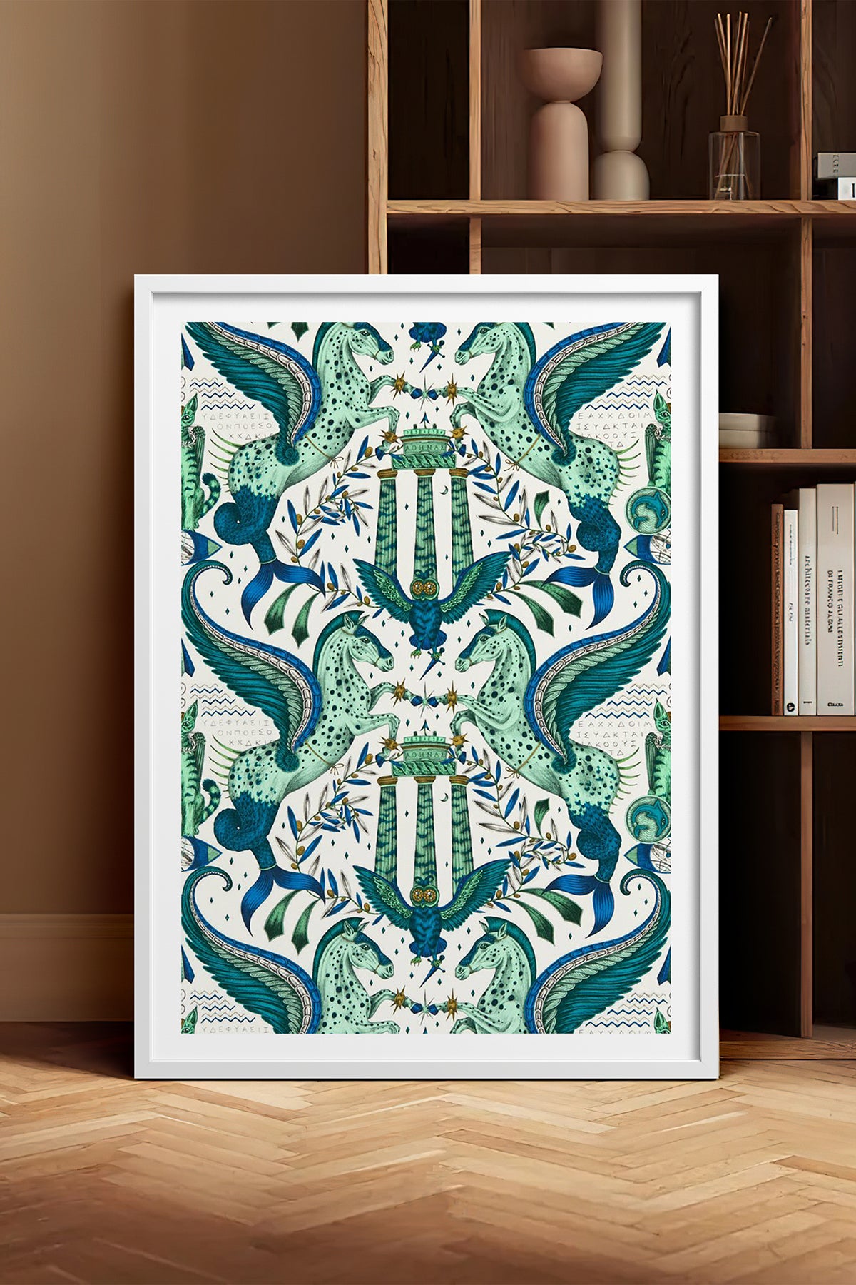 HOMEPACK Ahşap Çerçeveli Tablo Çerçeveli Poster Sanatsal Modern Duvar Dekoru TK-1052