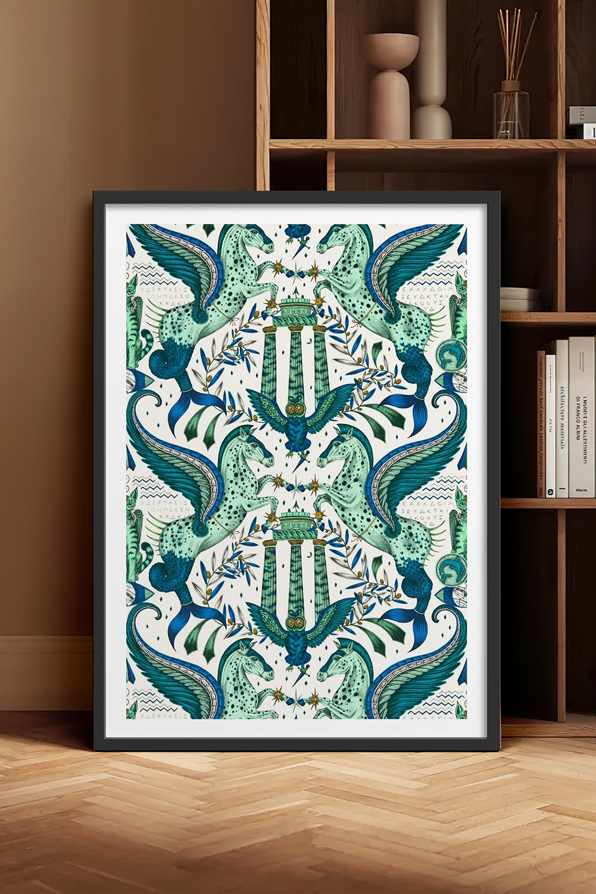 HOMEPACK Ahşap Çerçeveli Tablo Çerçeveli Poster Sanatsal Modern Duvar Dekoru TK-1052