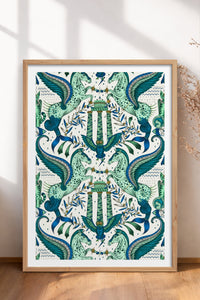 HOMEPACK Ahşap Çerçeveli Tablo Çerçeveli Poster Sanatsal Modern Duvar Dekoru TK-1052