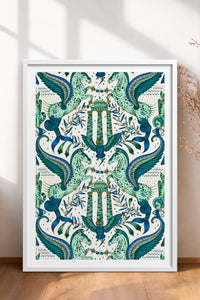 HOMEPACK Ahşap Çerçeveli Tablo Çerçeveli Poster Sanatsal Modern Duvar Dekoru TK-1052