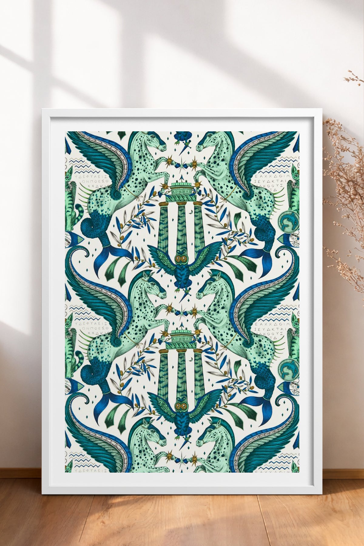 HOMEPACK Ahşap Çerçeveli Tablo Çerçeveli Poster Sanatsal Modern Duvar Dekoru TK-1052