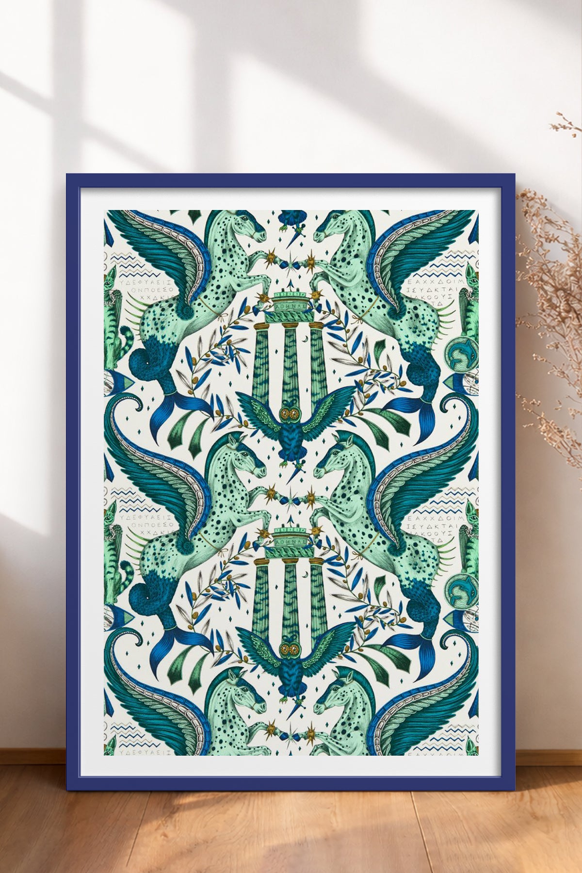 HOMEPACK Ahşap Çerçeveli Tablo Çerçeveli Poster Sanatsal Modern Duvar Dekoru TK-1052