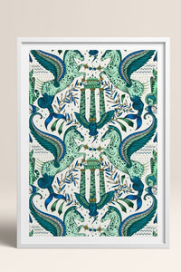 HOMEPACK Ahşap Çerçeveli Tablo Çerçeveli Poster Sanatsal Modern Duvar Dekoru TK-1052