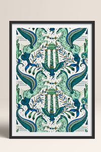 HOMEPACK Ahşap Çerçeveli Tablo Çerçeveli Poster Sanatsal Modern Duvar Dekoru TK-1052