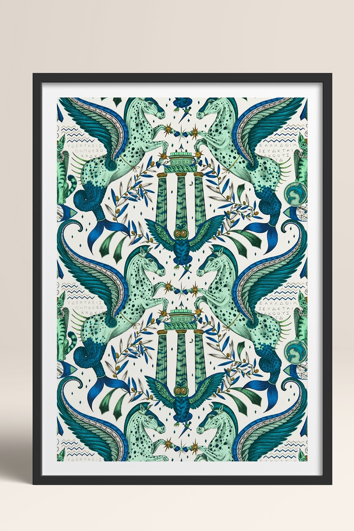 HOMEPACK Ahşap Çerçeveli Tablo Çerçeveli Poster Sanatsal Modern Duvar Dekoru TK-1052