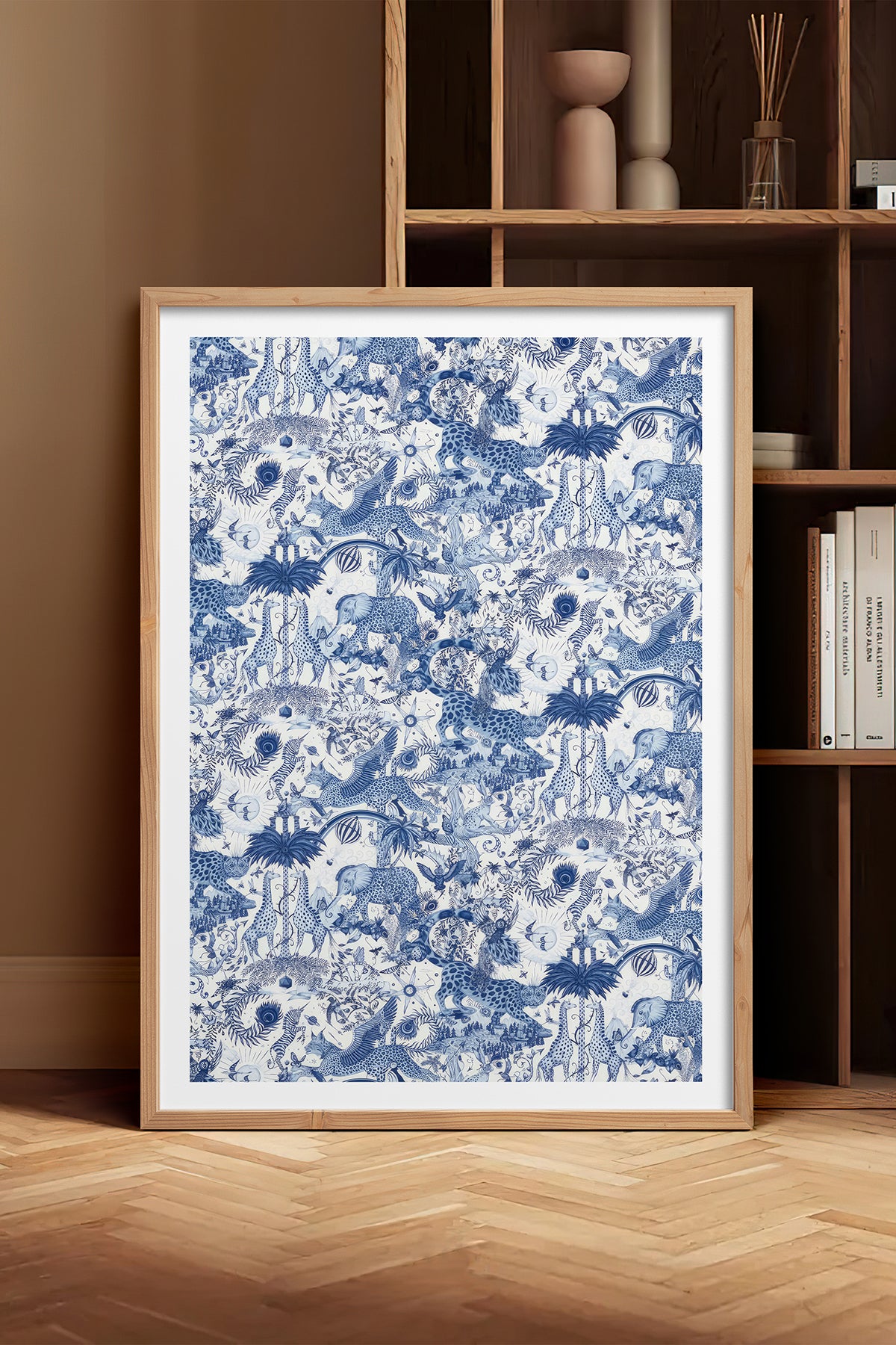 HOMEPACK Ahşap Çerçeveli Tablo Çerçeveli Poster Sanatsal Modern Duvar Dekoru TK-1053