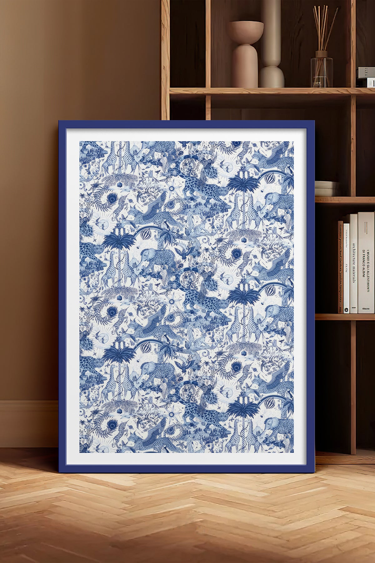 HOMEPACK Ahşap Çerçeveli Tablo Çerçeveli Poster Sanatsal Modern Duvar Dekoru TK-1053