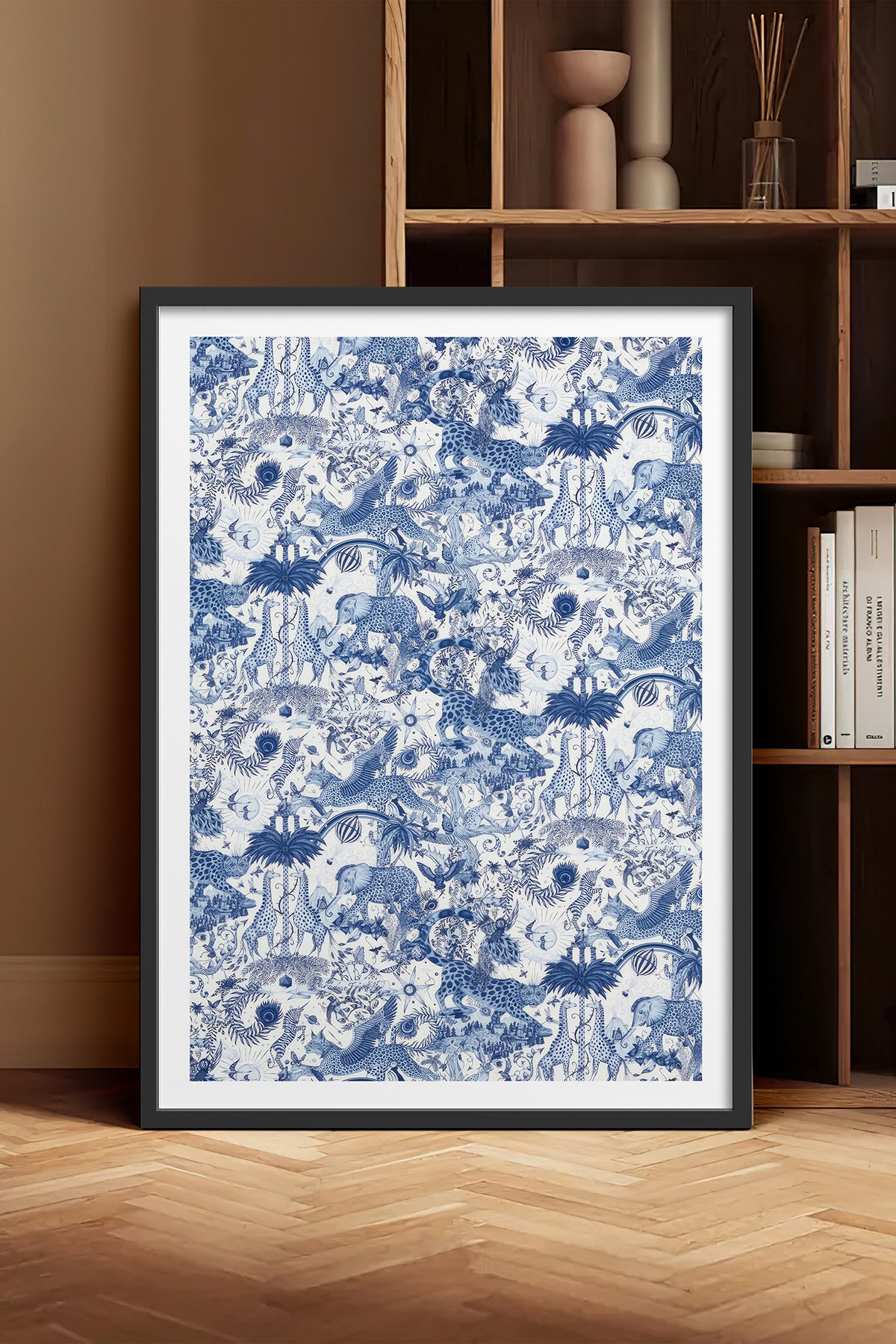 HOMEPACK Ahşap Çerçeveli Tablo Çerçeveli Poster Sanatsal Modern Duvar Dekoru TK-1053