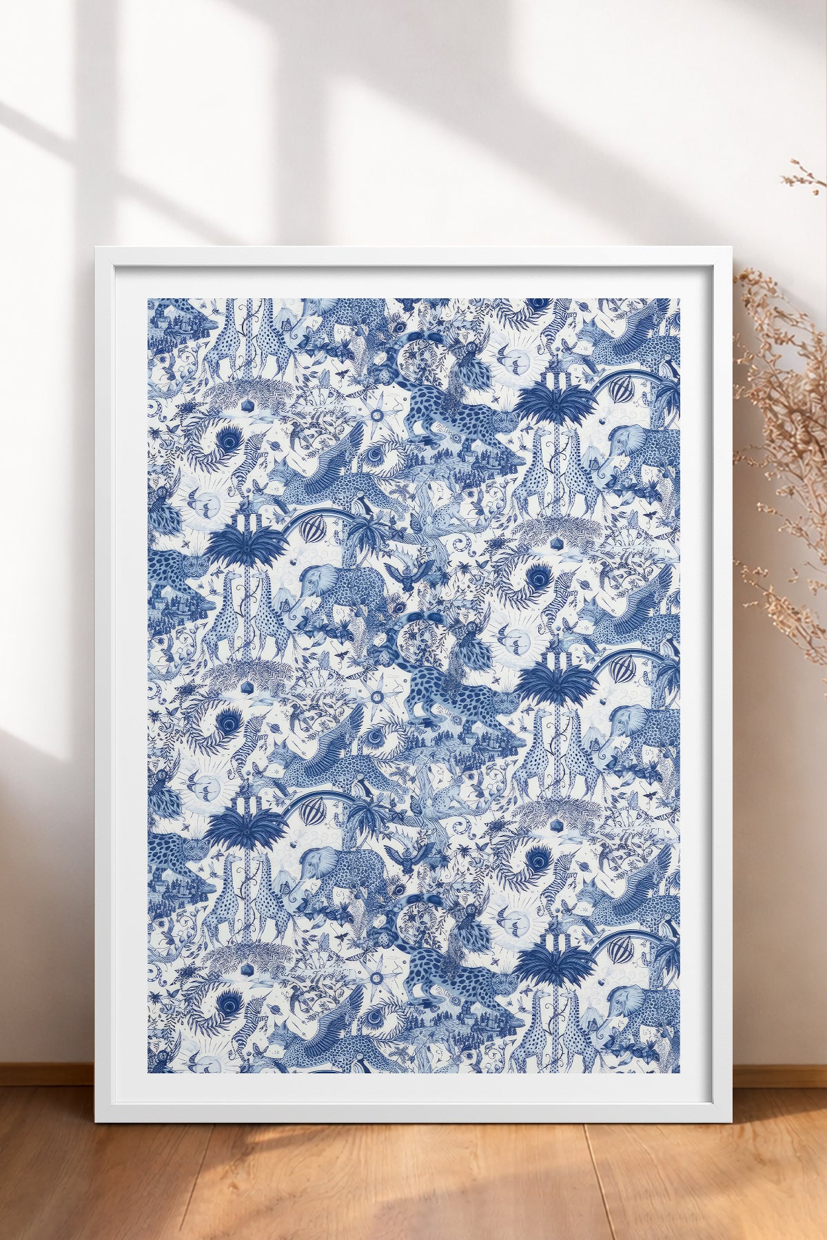 HOMEPACK Ahşap Çerçeveli Tablo Çerçeveli Poster Sanatsal Modern Duvar Dekoru TK-1053