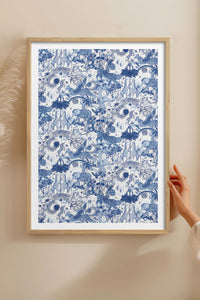 HOMEPACK Ahşap Çerçeveli Tablo Çerçeveli Poster Sanatsal Modern Duvar Dekoru TK-1053