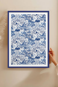 HOMEPACK Ahşap Çerçeveli Tablo Çerçeveli Poster Sanatsal Modern Duvar Dekoru TK-1053