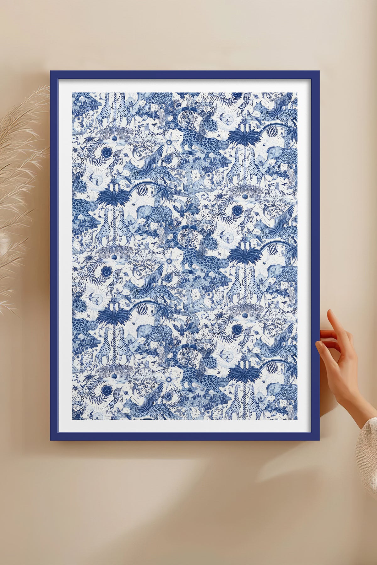 HOMEPACK Ahşap Çerçeveli Tablo Çerçeveli Poster Sanatsal Modern Duvar Dekoru TK-1053