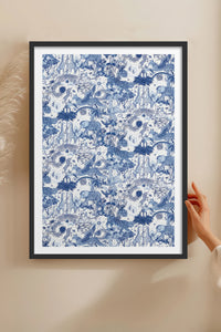 HOMEPACK Ahşap Çerçeveli Tablo Çerçeveli Poster Sanatsal Modern Duvar Dekoru TK-1053